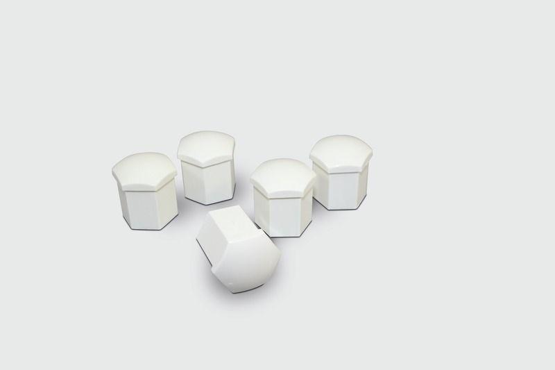 Alloy Wheel Bolt Cover Set White